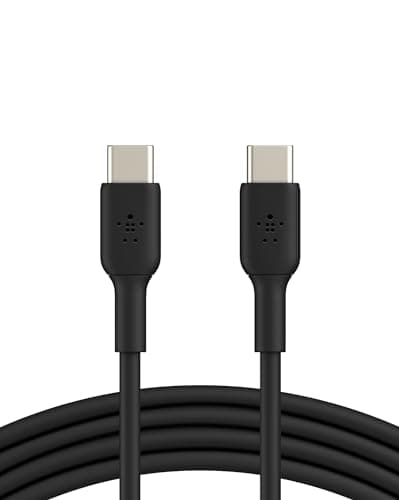 Belkin Apple Certified USB-C to USB-C Fast Charging Cable (1 Meter) for iPhone 17,Pro, Pro Max, Air, Samsung Galaxy S25 Ultra, S24, Note, Google Pixel 10, iPad Pro, Carplay & More - Black