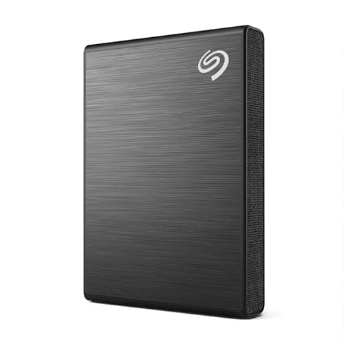 Seagate One Touch 1TB External SSD up to 1030 Mb/s, for Windows, Mac, Android App, 3yr Data Recovery Services, Portable Solid State Drive Black, 6 Month Mylio Create (STKG1000400)