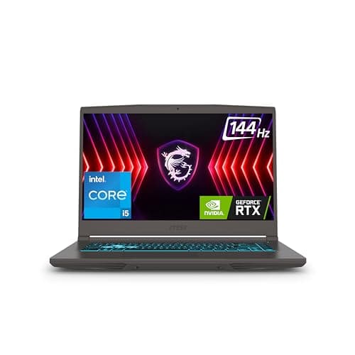 MSI Thin 15, Intel 13th Gen. Core i5-13420H, 40CM FHD 144Hz Gaming Laptop(8GB/512GB NVMe SSD/Windows 11 Home/NVIDIA GeForce RTX 2050,GDDR6 4GB /Cosmos Gray/1.86Kg), B13UCX-1808IN