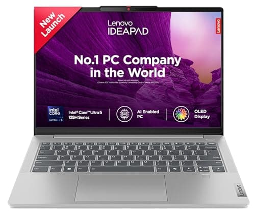 Lenovo IdeaPad Slim 5 Intel Core Ultra 5 125H Built-in AI 14" (35.5cm) WUXGA-OLED 400Nits Thin & Light Laptop (16GB/1TB SSD/Win 11/MSO 21/FHD+IR Cam/1Yr ADP Free/Grey/1.4Kg), 83DA008VIN