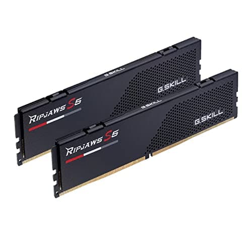 G.Skill Ripjaws S5 Intel XMP 32GB (2 x 16GB) DDR5 6000 MHz CL36-48-48-96 1.25V Desktop Memory RAM - F5-6000J3648D16GX2-RS5K